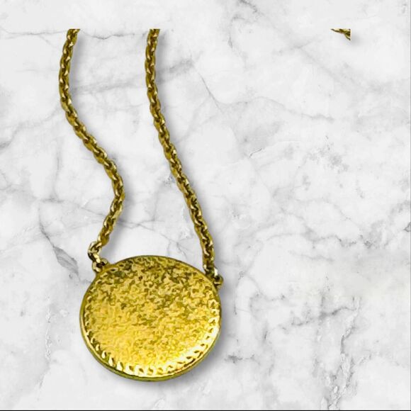 Rare Signed Kendra Scott .925 Sterling Silver Necklace Gold Vermeil 18" - Picture 2 of 5